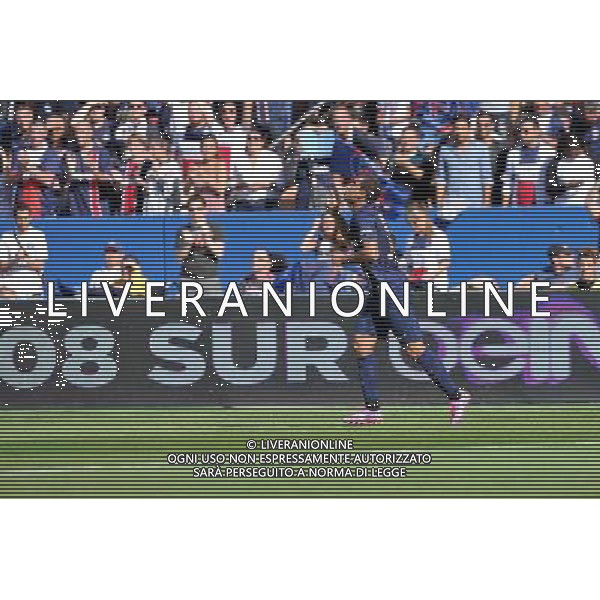 Joie PSG - Lucas MOURA - 16.08.2014 - Paris Saint Germain / Bastia - 2eme journee de Ligue 1 Photo : Aurelien Meunier / Icon Sport AG ALDO LIVERANI SAS ONLY ITALY