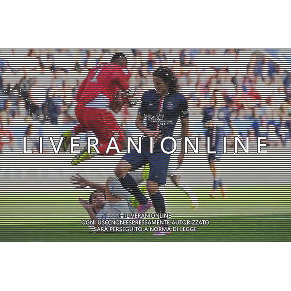 Alphonse Areola / Francois Joseph Modesto / Edinson Cavani - 16.08.2014 - Paris Saint Germain / Bastia - 2eme journee de Ligue 1 Photo : Aurelien Meunier / Icon Sport AG ALDO LIVERANI SAS ONLY ITALY