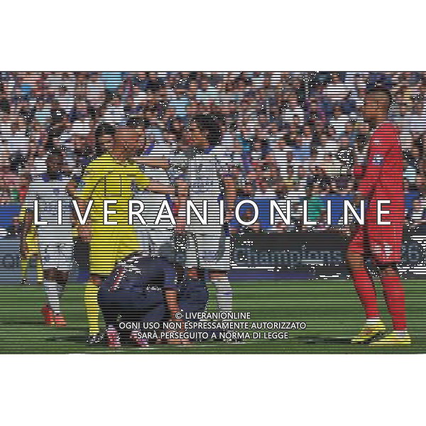 Amaury Delerue - Francois Joseph Modesto - 16.08.2014 - Paris Saint Germain / Bastia - 2eme journee de Ligue 1 Photo : Aurelien Meunier / Icon Sport AG ALDO LIVERANI SAS ONLY ITALY