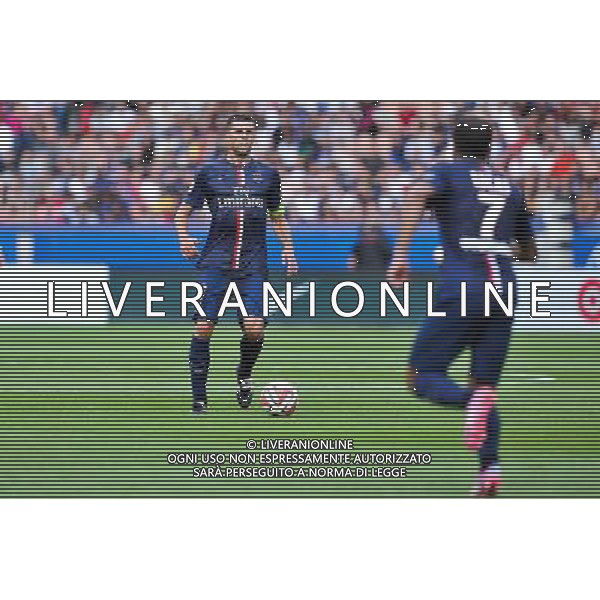 Thiago Motta / Lucas MOURA - 16.08.2014 - Paris Saint Germain / Bastia - 2eme journee de Ligue 1 Photo : Aurelien Meunier / Icon Sport AG ALDO LIVERANI SAS ONLY ITALY