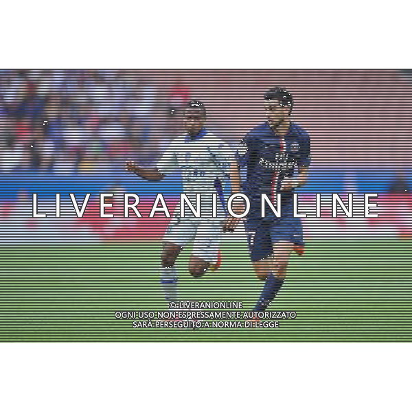Francois Kamano / Javier Pastore - 16.08.2014 - Paris Saint Germain / Bastia - 2eme journee de Ligue 1 Photo : Aurelien Meunier / Icon Sport AG ALDO LIVERANI SAS ONLY ITALY