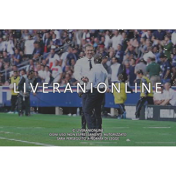 Laurent Blanc / Claude Makelele - 16.08.2014 - Paris Saint Germain / Bastia - 2eme journee de Ligue 1 Photo : Aurelien Meunier / Icon Sport AG ALDO LIVERANI SAS ONLY ITALY