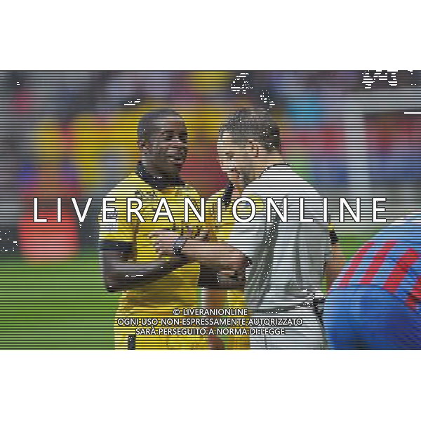Rio Mavuba - Sebastien Desage - 15.08.2014 - Caen / Lille - 2eme journee de Ligue 1 Photo : Aurelien Meunier / Icon Sport AG ALDO LIVERANI SAS ONLY ITALY