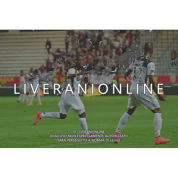 Joie Ladislas DOUNIAMA - 16.08.2014 - Lens / Guingamp - 2eme journee de Ligue 1 - Photo : Dave Winter / Icon Sport AG ALDO LIVERANI SAS ONLY ITALY