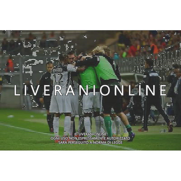 Joie Ladislas DOUNIAMA - 16.08.2014 - Lens / Guingamp - 2eme journee de Ligue 1 - Photo : Dave Winter / Icon Sport AG ALDO LIVERANI SAS ONLY ITALY