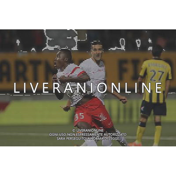 Joie Nancy - Arnaud LUSAMBA / Youssouf HADJI - 15.08.2014 - Nancy / Arles Avignon - 3eme journee de Ligue 2 Photo : Fred Marvaux / Icon Sport AG ALDO LIVERANI SAS ONLY ITALY