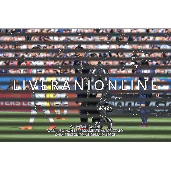 Blessure Zlatan Ibrahimovic - 16.08.2014 - Paris Saint Germain / Bastia - 2eme journee de Ligue 1 Photo : Aurelien Meunier / Icon Sport AG ALDO LIVERANI SAS ONLY ITALY