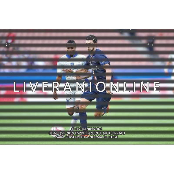 Javier Pastore / Francois KAMANO - 16.08.2014 - Paris Saint Germain / Bastia - 2eme journee de Ligue 1 Photo : Aurelien Meunier / Icon Sport AG ALDO LIVERANI SAS ONLY ITALY