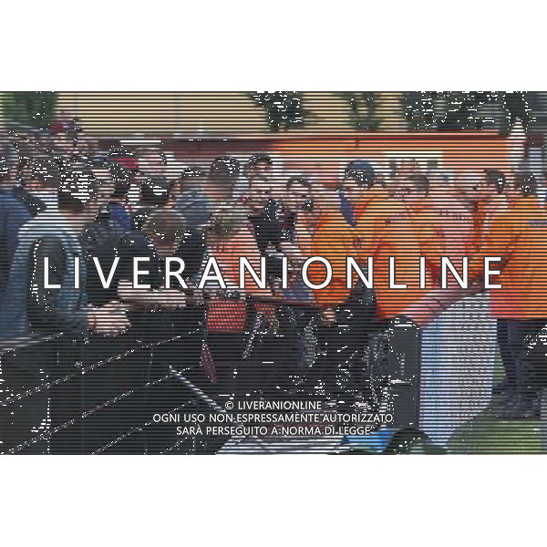incidents supporters Metz et stadiers barriere de secutite cassee - 16.08.2014 - Metz / Nantes - 2eme journee de Ligue 1 - Photo : Fred Marvaux / Icon Sport AG ALDO LIVERANI SAS ONLY ITALY