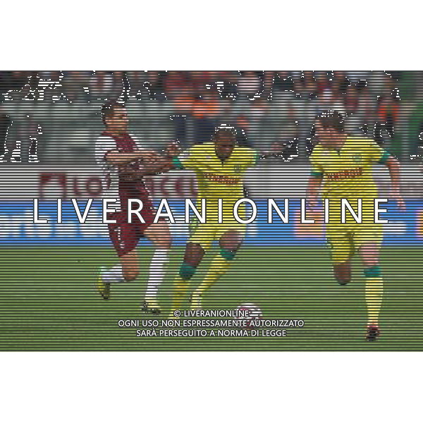 Romain ROCCHI / Johan AUDEL - 16.08.2014 - Metz / Nantes - 2eme journee de Ligue 1 - Photo : Fred Marvaux / Icon Sport AG ALDO LIVERANI SAS ONLY ITALY