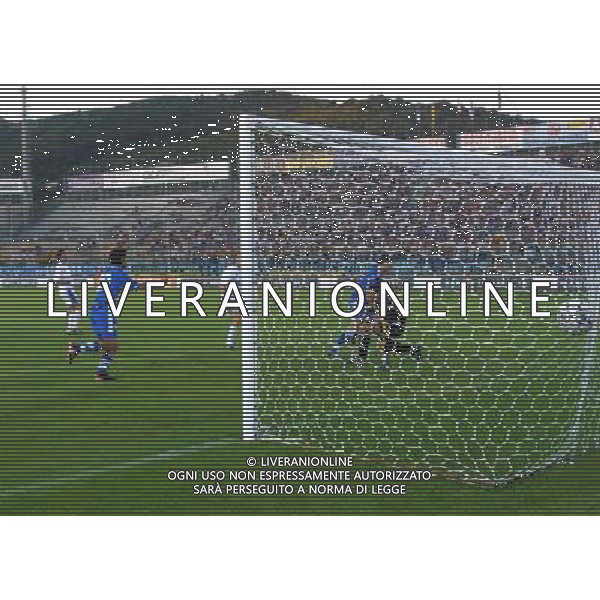 brescia 05/07/2003 brescia - gloria bistrita intertoto nella foto gol di Cortellini foto filippo venezia/agenzia aldo liverani