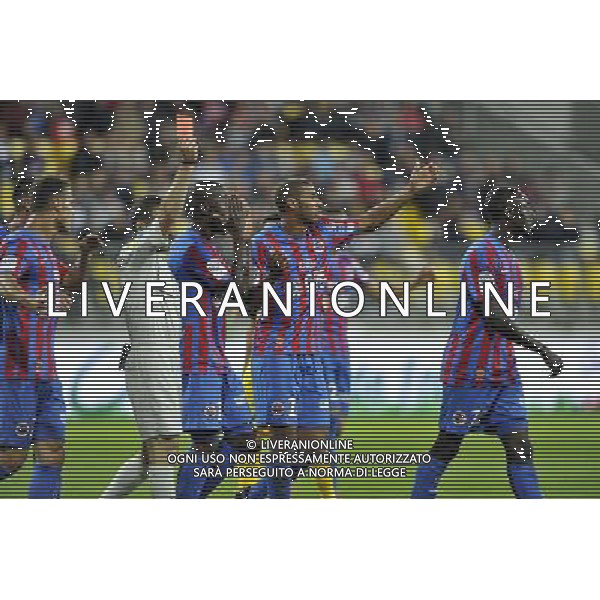 Carton rouge Dennis Appiah - 15.08.2014 - Caen / Lille - 2eme journee de Ligue 1 Photo : Aurelien Meunier / Icon Sport AG ALDO LIVERANI SAS ONLY ITALY