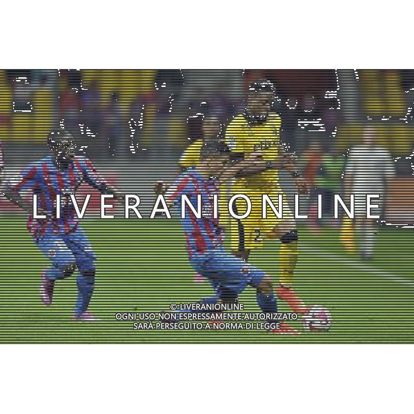 Jean Calve / Divock Origi - 15.08.2014 - Caen / Lille - 2eme journee de Ligue 1 Photo : Aurelien Meunier / Icon Sport AG ALDO LIVERANI SAS ONLY ITALY