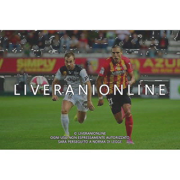 Alharbi EL JADEYAOUI / Maxime BACA - 16.08.2014 - Lens / Guingamp - 2eme journee de Ligue 1 - Photo : Dave Winter / Icon Sport AG ALDO LIVERANI SAS ONLY ITALY