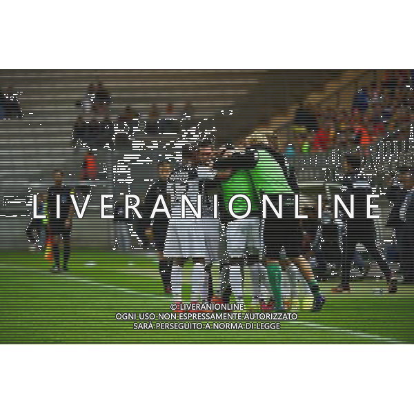 Joie Ladislas DOUNIAMA - 16.08.2014 - Lens / Guingamp - 2eme journee de Ligue 1 - Photo : Dave Winter / Icon Sport AG ALDO LIVERANI SAS ONLY ITALY
