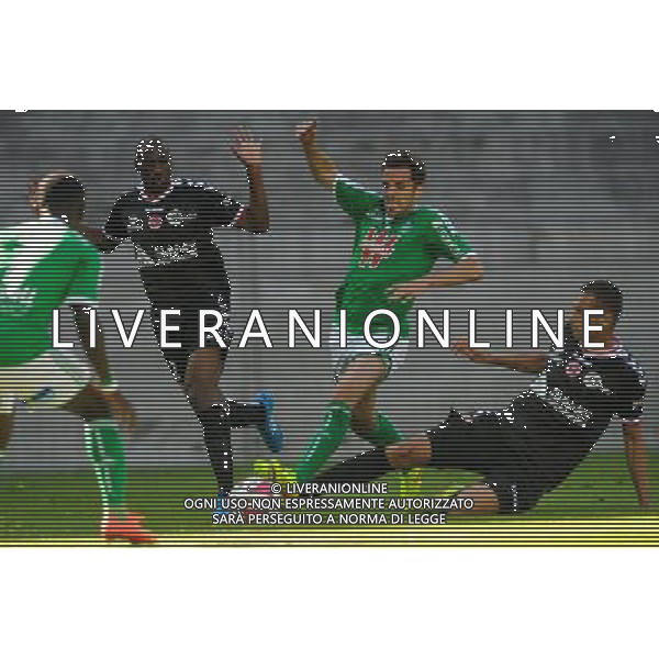 Benjamin CORGNET - 17.08.2014 - Saint Etienne / Reims - 2eme journee de Ligue 1 Photo : Jean Paul Thomas / Icon Sport AG ALDO LIVERANI SAS ONLY ITALY