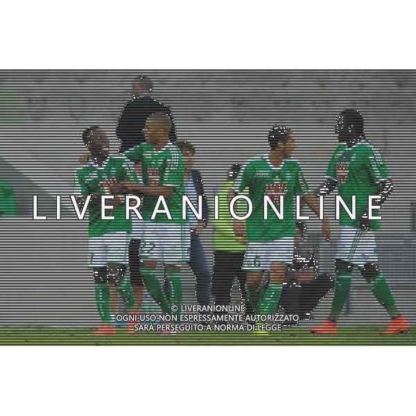 Joie Saint Etienne - Max Alain GRADEL - 17.08.2014 - Saint Etienne / Reims - 2eme journee de Ligue 1 Photo : Jean Paul Thomas / Icon Sport AG ALDO LIVERANI SAS ONLY ITALY