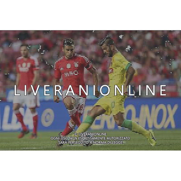 Eduardo Salvio / Sergio Oliveira - 17.08.2014 - Benfica / Pacos de Ferreira - 1ere journee de Liga Sagres Photo : Carlos Rodrigues / Icon Sport