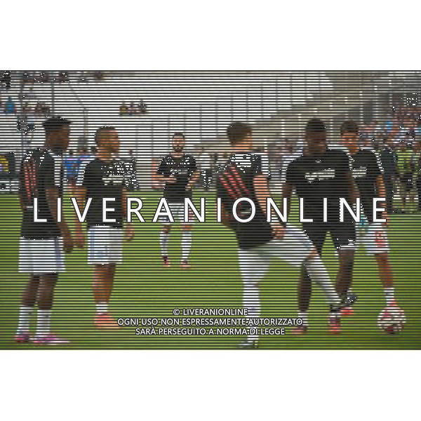 Groupe Marseille / Romain ALESSANDRINI - 17.08.2014 - Marseille / Montpellier - 2eme journee de Ligue 1 Photo : Fred Porcu / Icon Sport AG ALDO LIVERANI SAS ONLY ITALY