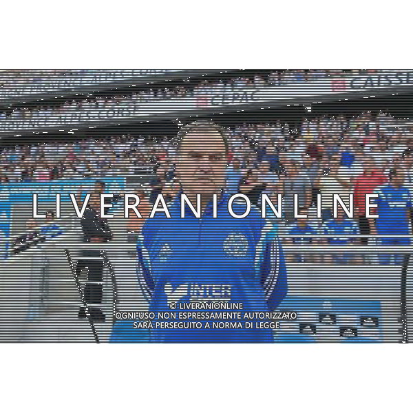 Marcelo BIELSA - 17.08.2014 - Marseille / Montpellier - 2eme journee de Ligue 1 Photo : Fred Porcu / Icon Sport AG ALDO LIVERANI SAS ONLY ITALY