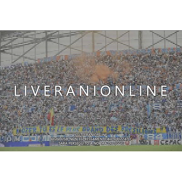 Banderole Supporters Marseille - 17.08.2014 - Marseille / Montpellier - 2eme journee de Ligue 1 Photo : Fred Porcu / Icon Sport AG ALDO LIVERANI SAS ONLY ITALY