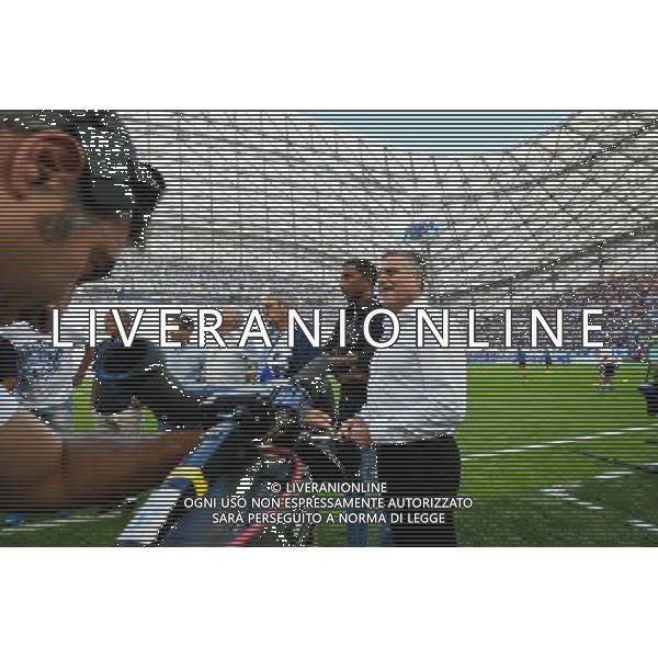 Robert Buigues / Joseph Bonnel / Manuel Amoros / Habib Beye - 17.08.2014 - Marseille / Montpellier - 2eme journee de Ligue 1 Photo : Fred Porcu / Icon Sport AG ALDO LIVERANI SAS ONLY ITALY