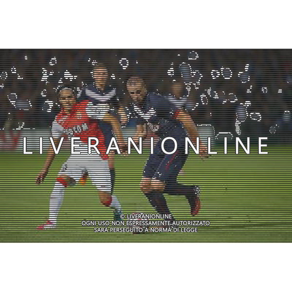 Radamel Falcao / Nicolas Pallois - 17.08.2014 - Bordeaux / Monaco - 2eme journee de Ligue 1 - Photo : Manuel Blondeau / Icon Sport AG ALDO LIVERANI SAS ONLY ITALY