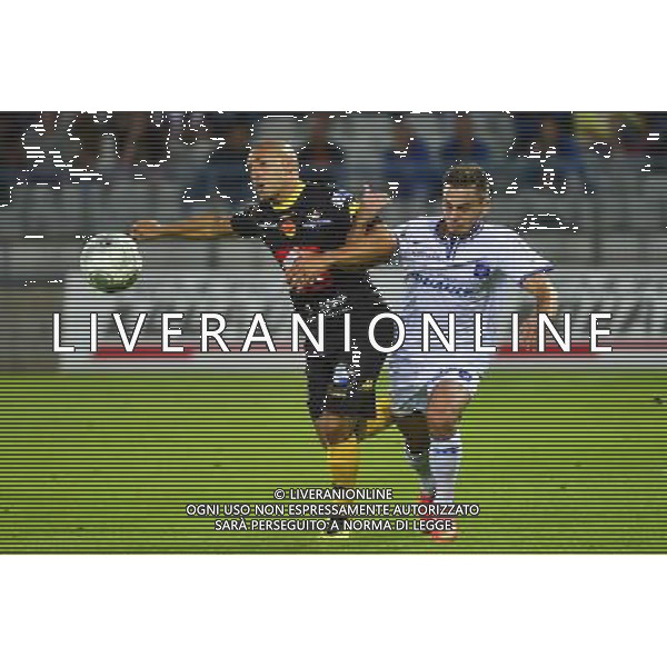 Gregory TOMAS / Ruben AGUILAR - 15.08.2014 - Auxerre / Orleans - 3eme journee de Ligue 2 Photo : Dave Winter / Icon Sport AG ALDO LIVERANI SAS ONLY ITALY