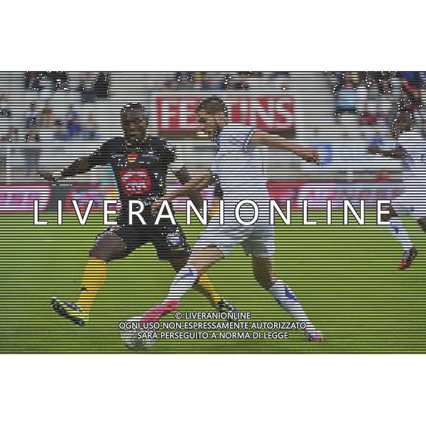 Pierre BOUBY / Bruce ABDOULAYE - 15.08.2014 - Auxerre / Orleans - 3eme journee de Ligue 2 Photo : Dave Winter / Icon Sport AG ALDO LIVERANI SAS ONLY ITALY