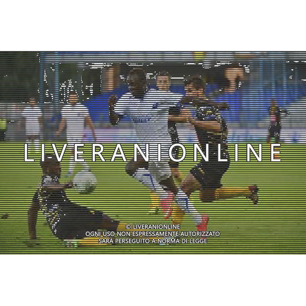 Tafsir CHERIF / Ousmane SIDIBE / Loic PUYO - 15.08.2014 - Auxerre / Orleans - 3eme journee de Ligue 2 Photo : Dave Winter / Icon Sport AG ALDO LIVERANI SAS ONLY ITALY