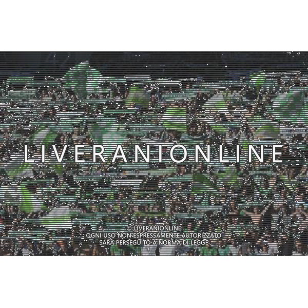 Supporters Saint Etienne - 17.08.2014 - Saint Etienne / Reims - 2eme journee de Ligue 1 Photo : Jean Paul Thomas / Icon Sport AG ALDO LIVERANI SAS ONLY ITALY