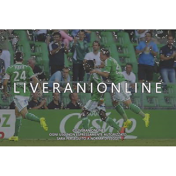 JOIE Max Alain GRADEL - 17.08.2014 - Saint Etienne / Reims - 2eme journee de Ligue 1 Photo : Jean Paul Thomas / Icon Sport AG ALDO LIVERANI SAS ONLY ITALY