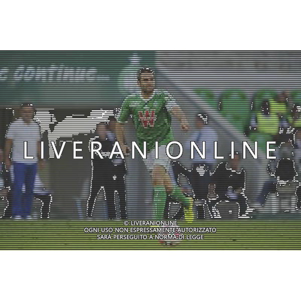 Loic PERRIN - 17.08.2014 - Saint Etienne / Reims - 2eme journee de Ligue 1 Photo : Jean Paul Thomas / Icon Sport AG ALDO LIVERANI SAS ONLY ITALY
