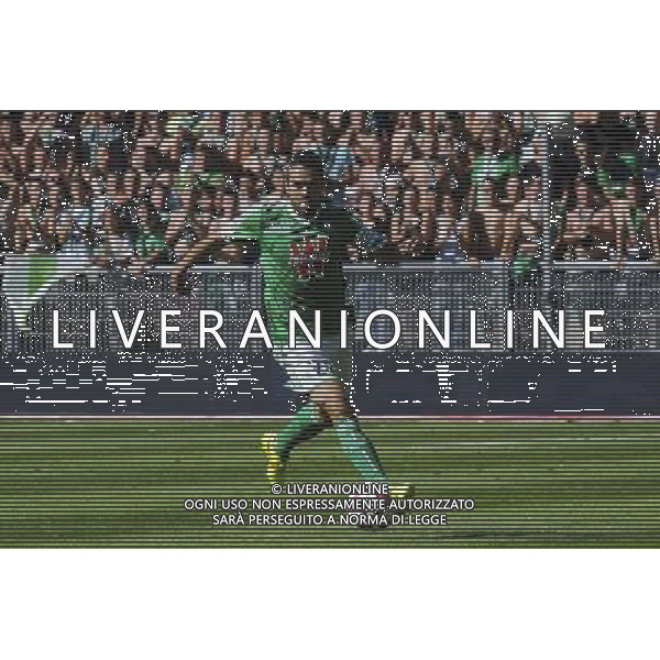 Loic PERRIN - 17.08.2014 - Saint Etienne / Reims - 2eme journee de Ligue 1 Photo : Jean Paul Thomas / Icon Sport AG ALDO LIVERANI SAS ONLY ITALY