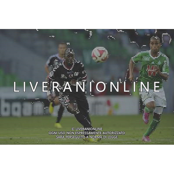 Prince ONIANGUE - 17.08.2014 - Saint Etienne / Reims - 2eme journee de Ligue 1 Photo : Jean Paul Thomas / Icon Sport AG ALDO LIVERANI SAS ONLY ITALY
