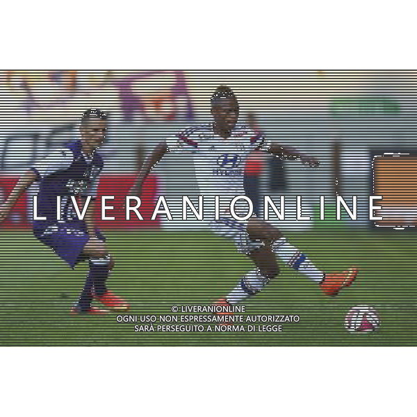 Clinton Njie - 16.08.2014 - Toulouse / Lyon - 2eme journee de Ligue 1 - Photo : Manuel Blondeau / Icon Sport *** Local Caption *** AG ALDO LIVERANI SAS ONLY ITALY *** Local Caption ***