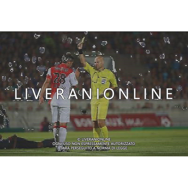 Carton Jaune pour Jeremy Toulalan / Tony CHAPRON - 17.08.2014 - Bordeaux / Monaco - 2eme journee de Ligue 1 - Photo : Manuel Blondeau / Icon Sport AG ALDO LIVERANI SAS ONLY ITALY