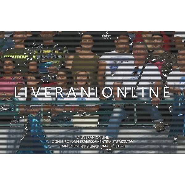 NAPOLI - ATHLETIC BILBAO PRELIMINARI DI CHAMPIONS LEAGUE 19 Agosto 2014 NELLA FOTO: I GENITORI DI CIRO ESPOSITO IN CURVA ©MOSCA/Agenzia Aldo Liverani sas