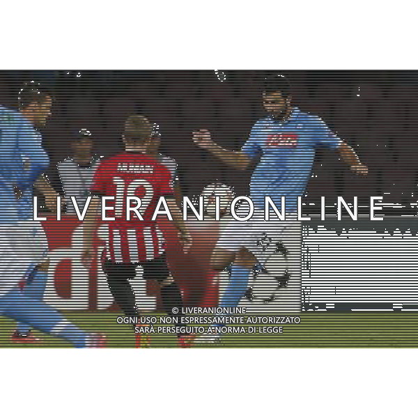 NAPOLI - ATHLETIC BILBAO PRELIMINARI DI CHAMPIONS LEAGUE 19 Agosto 2014 NELLA FOTO: ALBIOL ©MOSCA/Agenzia Aldo Liverani sas