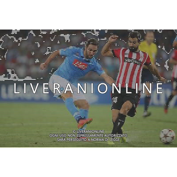 NAPOLI - ATHLETIC BILBAO PRELIMINARI DI CHAMPIONS LEAGUE 19 Agosto 2014 NELLA FOTO: IL GOL DI HIGUAIN ©MOSCA/Agenzia Aldo Liverani sas
