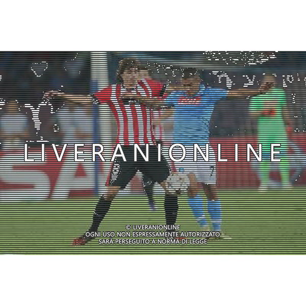 NAPOLI - ATHLETIC BILBAO PRELIMINARI DI CHAMPIONS LEAGUE 19 Agosto 2014 NELLA FOTO: GARGANO, ITURRASPE ©MOSCA/Agenzia Aldo Liverani sas
