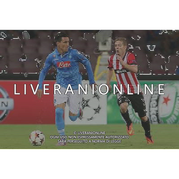 NAPOLI - ATHLETIC BILBAO PRELIMINARI DI CHAMPIONS LEAGUE 19 Agosto 2014 NELLA FOTO: CALLEJON ©MOSCA/Agenzia Aldo Liverani sas