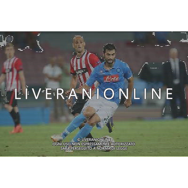 NAPOLI - ATHLETIC BILBAO PRELIMINARI DI CHAMPIONS LEAGUE 19 Agosto 2014 NELLA FOTO: ALBIOL ©MOSCA/Agenzia Aldo Liverani sas