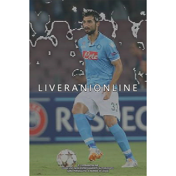 NAPOLI CALCIO NELLA FOTO: RAUL ALBIOL FOTO MOSCA- AG.LIVERANI PRELIMINARI DI CHAMPIONS LEAGUE 19-80-2014 NAPOLI ATLETIC BILBAO