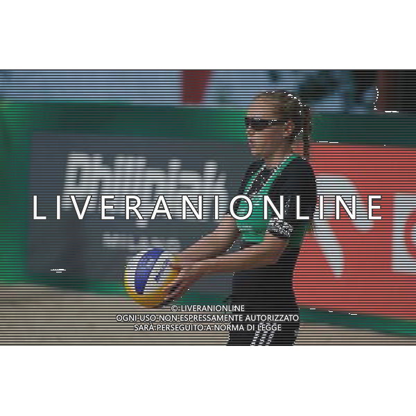 20.08.2014 - Stare Jablonki , siatkowka plazowa , beach volleyball , World Tour , FIVB Stare Jablonki Grand Slam 2014 , Czechy (zielone) - Szwecja (czarne) , Czech Republic (green) - Sweden (black) N/Z Marketa Slukova Fot. Karol Bartnik / MPAimages.com/NEWSPIX.PL --- Newspix.pl /Agenzia Aldo Liverani sas - ITALY ONLY - Repubblica Ceca - Svezia beach volley FIVB Grande Slam 20.08.2014 *** Local Caption *** www.newspix.pl mail us: info@newspix.pl call us: 0048 022 23 22 222 --- Polish Picture Agency by Ringier Axel Springer Poland