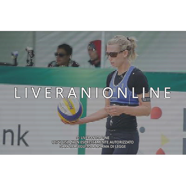 20.08.2014 - Stare Jablonki , siatkowka plazowa , beach volleyball , World Tour , FIVB Stare Jablonki Grand Slam 2014 , Niemcy (niebieski) -Kanada (bialy) , Germany (blue) - Canada (white) N/Z Karla Borger Fot. Karol Bartnik / MPAimages.com/NEWSPIX.PL --- Newspix.pl /Agenzia Aldo Liverani sas - ITALY ONLY - Germania - Canada beach volley, World Tour, FIVB Grande Slam 2014 *** Local Caption *** www.newspix.pl mail us: info@newspix.pl call us: 0048 022 23 22 222 --- Polish Picture Agency by Ringier Axel Springer Poland