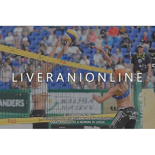 20.08.2014 - Stare Jablonki , siatkowka plazowa , beach volleyball , World Tour , FIVB Stare Jablonki Grand Slam 2014 , Polska (niebieskie) - Argentyna (biale) , Poland - Argentina N/Z Ana Gallay , Monika Brzostek Fot. Mariusz Palczynski / MPAimages.com/NEWSPIX.PL --- Newspix.pl /Agenzia Aldo Liverani sas - ITALY ONLY - Polonia - Argentina beach volley, World Tour, FIVB Grande Slam 2014 *** Local Caption *** www.newspix.pl mail us: info@newspix.pl call us: 0048 022 23 22 222 --- Polish Picture Agency by Ringier Axel Springer Poland