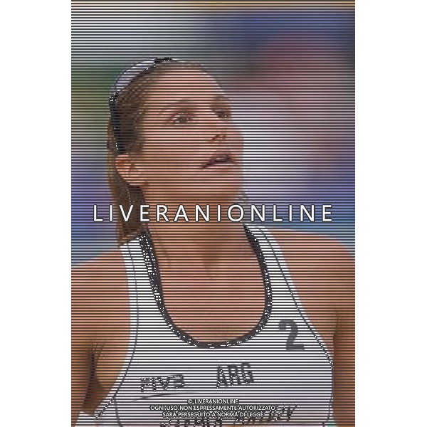 20.08.2014 - Stare Jablonki , siatkowka plazowa , beach volleyball , World Tour , FIVB Stare Jablonki Grand Slam 2014 , Polska (niebieskie) - Argentyna (biale) , Poland - Argentina N/Z Georgina Klug Fot. Mariusz Palczynski / MPAimages.com/NEWSPIX.PL --- Newspix.pl /Agenzia Aldo Liverani sas - ITALY ONLY - Polonia - Argentina beach volley, World Tour, FIVB Grande Slam 2014 *** Local Caption *** www.newspix.pl mail us: info@newspix.pl call us: 0048 022 23 22 222 --- Polish Picture Agency by Ringier Axel Springer Poland