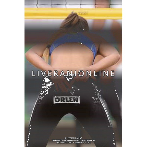 20.08.2014 - Stare Jablonki , siatkowka plazowa , beach volleyball , World Tour , FIVB Stare Jablonki Grand Slam 2014 , Polska (niebieskie) - Argentyna (biale) , Poland - Argentina N/Z Kinga Kolosinska Fot. Mariusz Palczynski / MPAimages.com/NEWSPIX.PL --- Newspix.pl /Agenzia Aldo Liverani sas - ITALY ONLY - Polonia - Argentina beach volley, World Tour, FIVB Grande Slam 2014 *** Local Caption *** www.newspix.pl mail us: info@newspix.pl call us: 0048 022 23 22 222 --- Polish Picture Agency by Ringier Axel Springer Poland