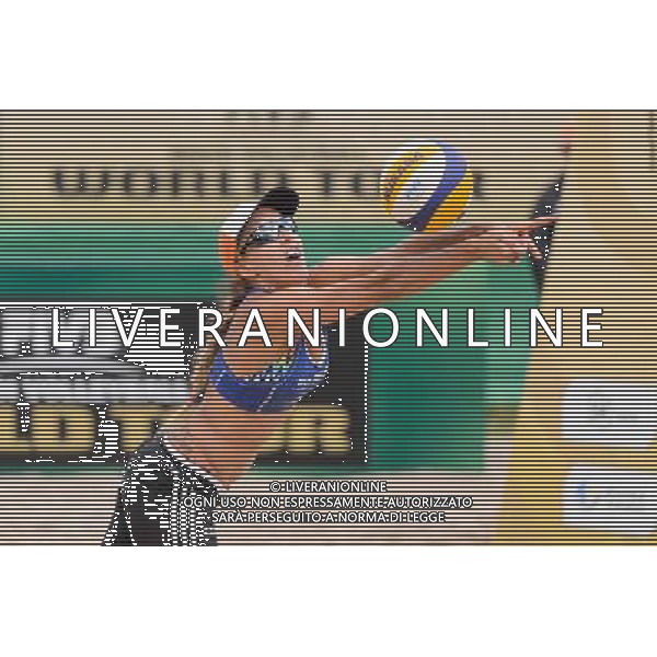 20.08.2014 - Stare Jablonki , siatkowka plazowa , beach volleyball , World Tour , FIVB Stare Jablonki Grand Slam 2014 , Polska (niebieskie) - Argentyna (biale) , Poland - Argentina N/Z Monika Brzostek Fot. Mariusz Palczynski / MPAimages.com/NEWSPIX.PL --- Newspix.pl /Agenzia Aldo Liverani sas - ITALY ONLY - Polonia - Argentina beach volley, World Tour, FIVB Grande Slam 2014 *** Local Caption *** www.newspix.pl mail us: info@newspix.pl call us: 0048 022 23 22 222 --- Polish Picture Agency by Ringier Axel Springer Poland